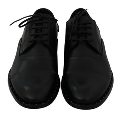 Dolce & Gabbana Black Leather Derby Formal Shoes -   -  Dolce & Gabbana.