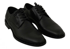 Dolce & Gabbana Black Leather Derby Formal Shoes -   -  Dolce & Gabbana.