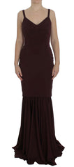 Dolce & Gabbana Bordeaux Stretch Full Length Sheath Dress -   -  Dolce & Gabbana.