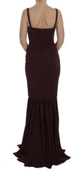 Dolce & Gabbana Bordeaux Stretch Full Length Sheath Dress -   -  Dolce & Gabbana.