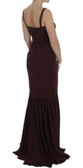 Dolce & Gabbana Bordeaux Stretch Full Length Sheath Dress -   -  Dolce & Gabbana.