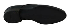 Dolce & Gabbana Blue Leather Dress Derby Formal Mens Shoes -   -  Dolce & Gabbana.