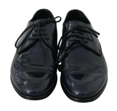 Dolce & Gabbana Blue Leather Dress Derby Formal Mens Shoes -   -  Dolce & Gabbana.