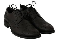 Dolce & Gabbana Black Leather Wingtip Oxford Dress  Shoes -   -  Dolce & Gabbana.