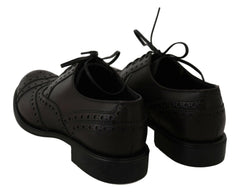 Dolce & Gabbana Black Leather Wingtip Oxford Dress  Shoes -   -  Dolce & Gabbana.
