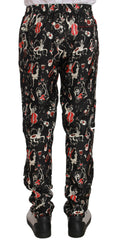Dolce & Gabbana Red Musical Instrument Print Sleepwear Pants -   -  Dolce & Gabbana.
