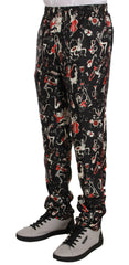 Dolce & Gabbana Red Musical Instrument Print Sleepwear Pants -   -  Dolce & Gabbana.