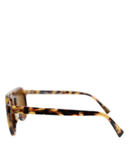 Dolce & Gabbana Brown Acetate Round Leopard Print Eyewear Sunglasses -   -  Dolce & Gabbana.