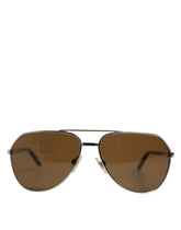 Dolce & Gabbana DG2073 Silver Steel Classic Pilot Brown Lens Sunglasses -   -  Dolce & Gabbana.