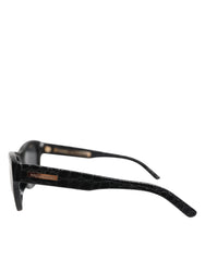 Dolce & Gabbana Black Leather Frame DG4177 Tinted Lens Sunglasses -   -  Dolce & Gabbana.