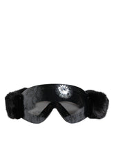 Dolce & Gabbana Black Bi0759 Lace Mirrored Ski Goggles Mask Sunglasses -   -  Dolce & Gabbana.