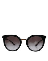 Dolce & Gabbana Black Transparent Trim Round DG4371-F Eyewear Sunglasses -   -  Dolce & Gabbana.
