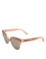 Dolce & Gabbana Pink Gold Mirrored Cat Eye DG6109 Sequined Sunglasses -   -  Dolce & Gabbana.