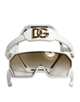 Dolce & Gabbana White Acetate Next Generation Mask Eyewear Sunglasses -   -  Dolce & Gabbana.