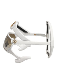 Dolce & Gabbana White Acetate Next Generation Mask Eyewear Sunglasses -   -  Dolce & Gabbana.