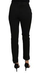 Dolce & Gabbana Black Dress Cropped Straight Straight Pants -   -  Dolce & Gabbana.