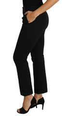 Dolce & Gabbana Black Dress Cropped Straight Straight Pants -   -  Dolce & Gabbana.
