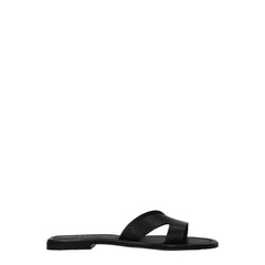 Kenzo Black Leather Slippers Sandals - - Kenzo.