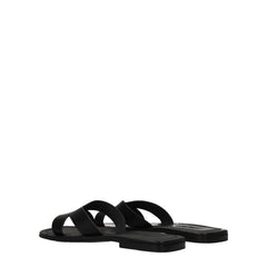 Kenzo Black Leather Slippers Sandals - - Kenzo.