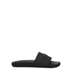 Lanvin Black Cotton Slippers Sandals - - Lanvin.