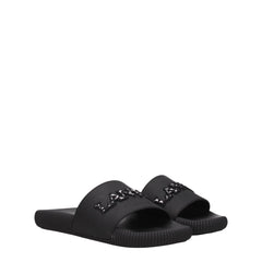 Lanvin Black Cotton Slippers Sandals - - Lanvin.