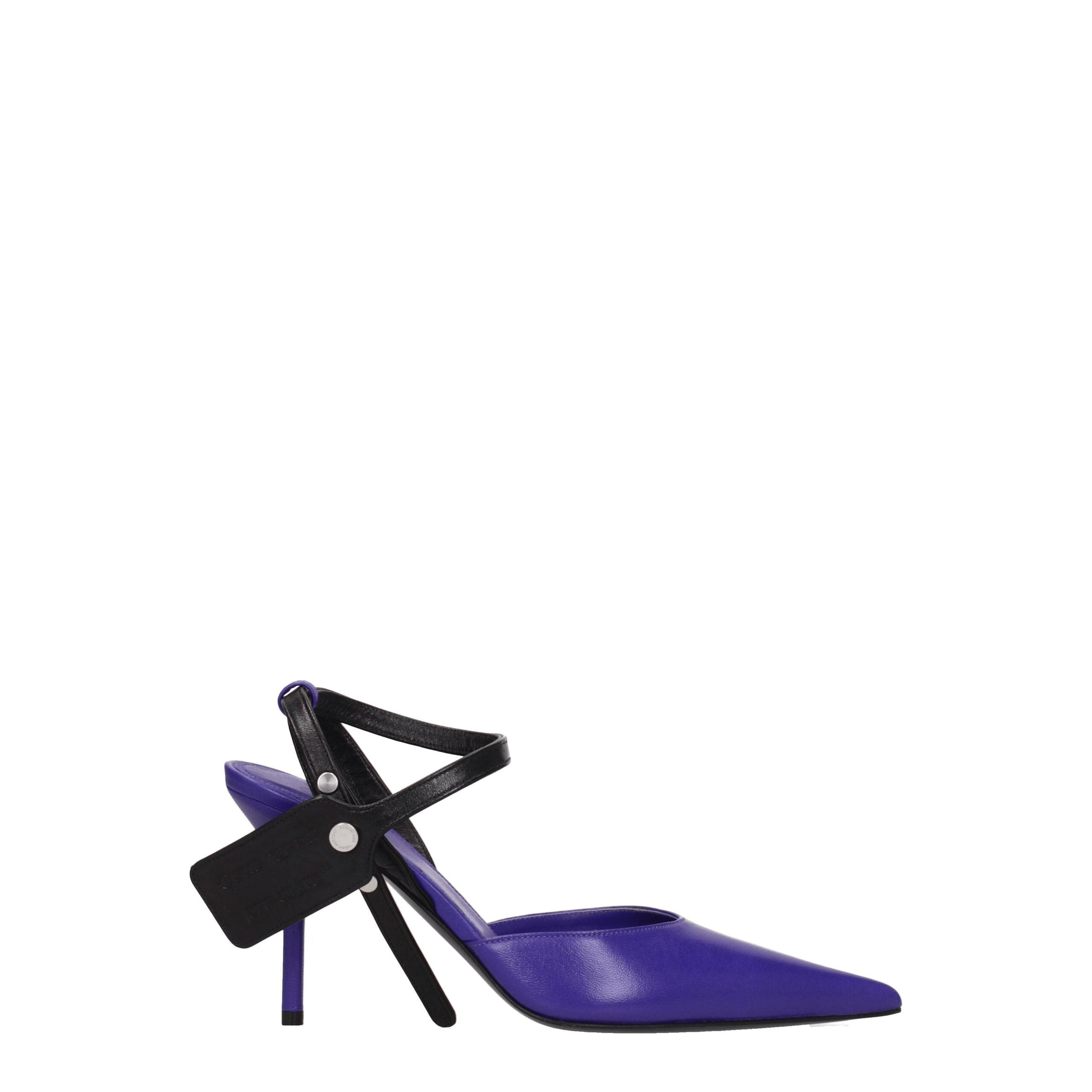 Off-White Purple Leather High Heel Pumps - - Off-White.