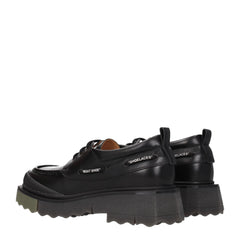 Off-White Black Leather Slip-On Loafers - - Off-White.