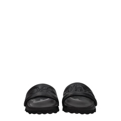 Off-White Black Leather Slippers Sandals - - Off-White.