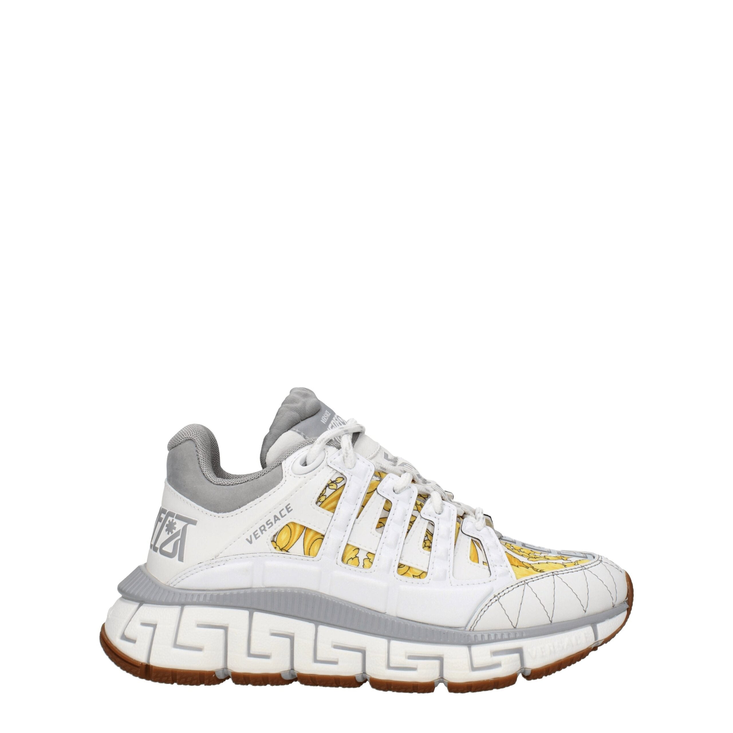 Versace White Fabric Athletic Sneakers - - Versace.