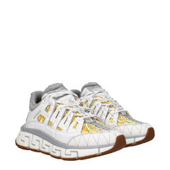 Versace White Fabric Athletic Sneakers - - Versace.