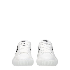 Versace White Leather Low Tops - - Versace.
