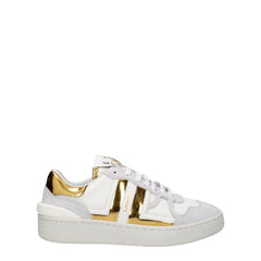 Lanvin White Fabric Low Tops - - Lanvin.