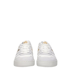 Lanvin White Fabric Low Tops - - Lanvin.