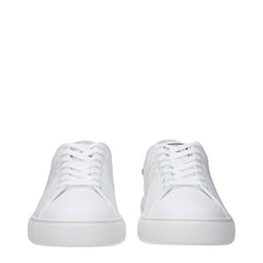 Versace White Leather Low Tops - - Versace.