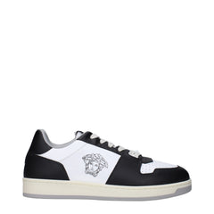 Versace White Leather Low Tops - - Versace.