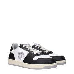 Versace White Leather Low Tops - - Versace.