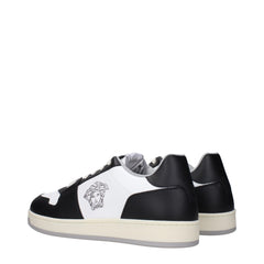 Versace White Leather Low Tops - - Versace.
