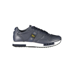 Blauer Blue Leather Men Sneaker - - Blauer.
