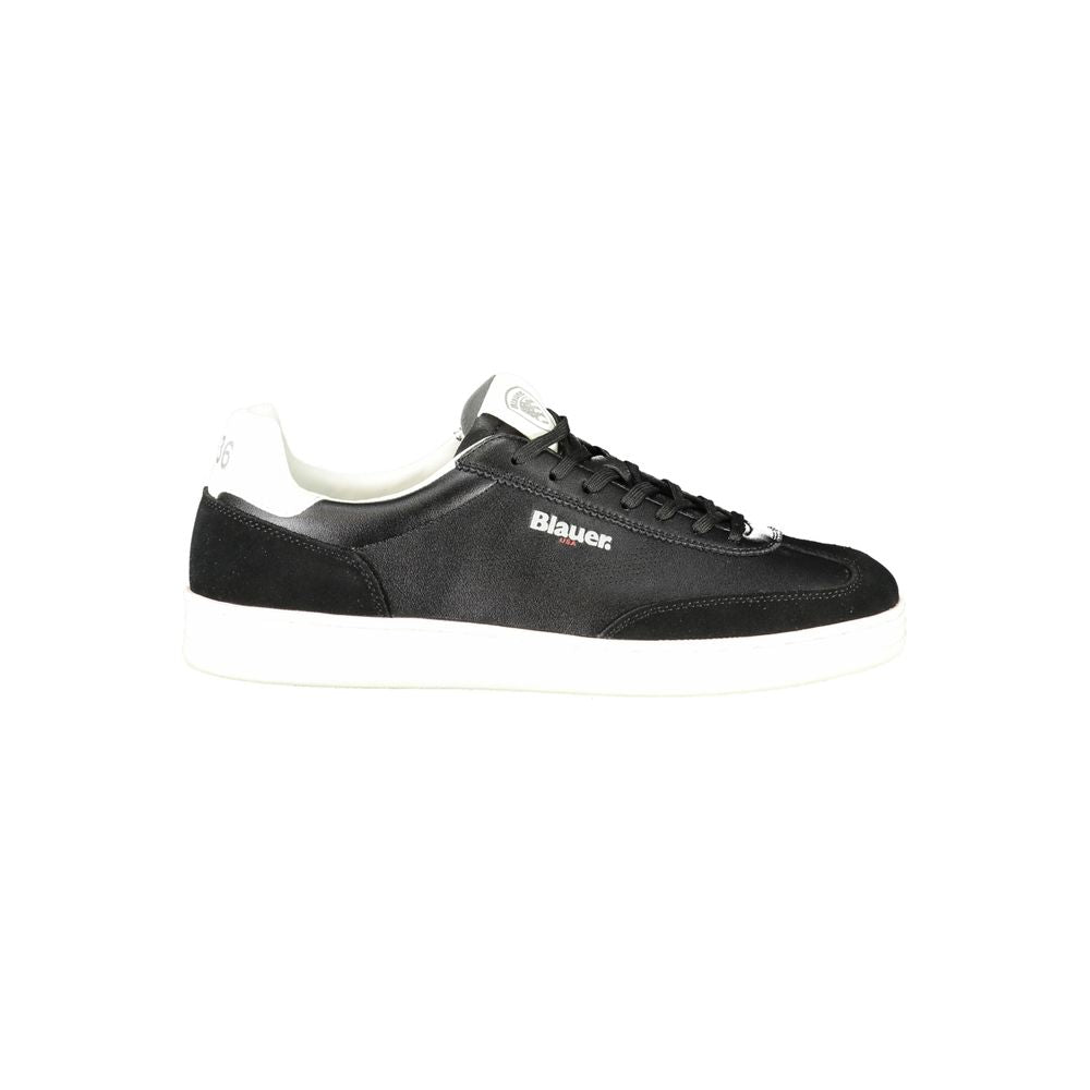 Blauer Black Leather Men Sneaker - - Blauer.