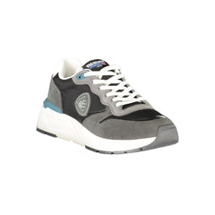 Blauer Black Leather Men Sneaker - - Blauer.