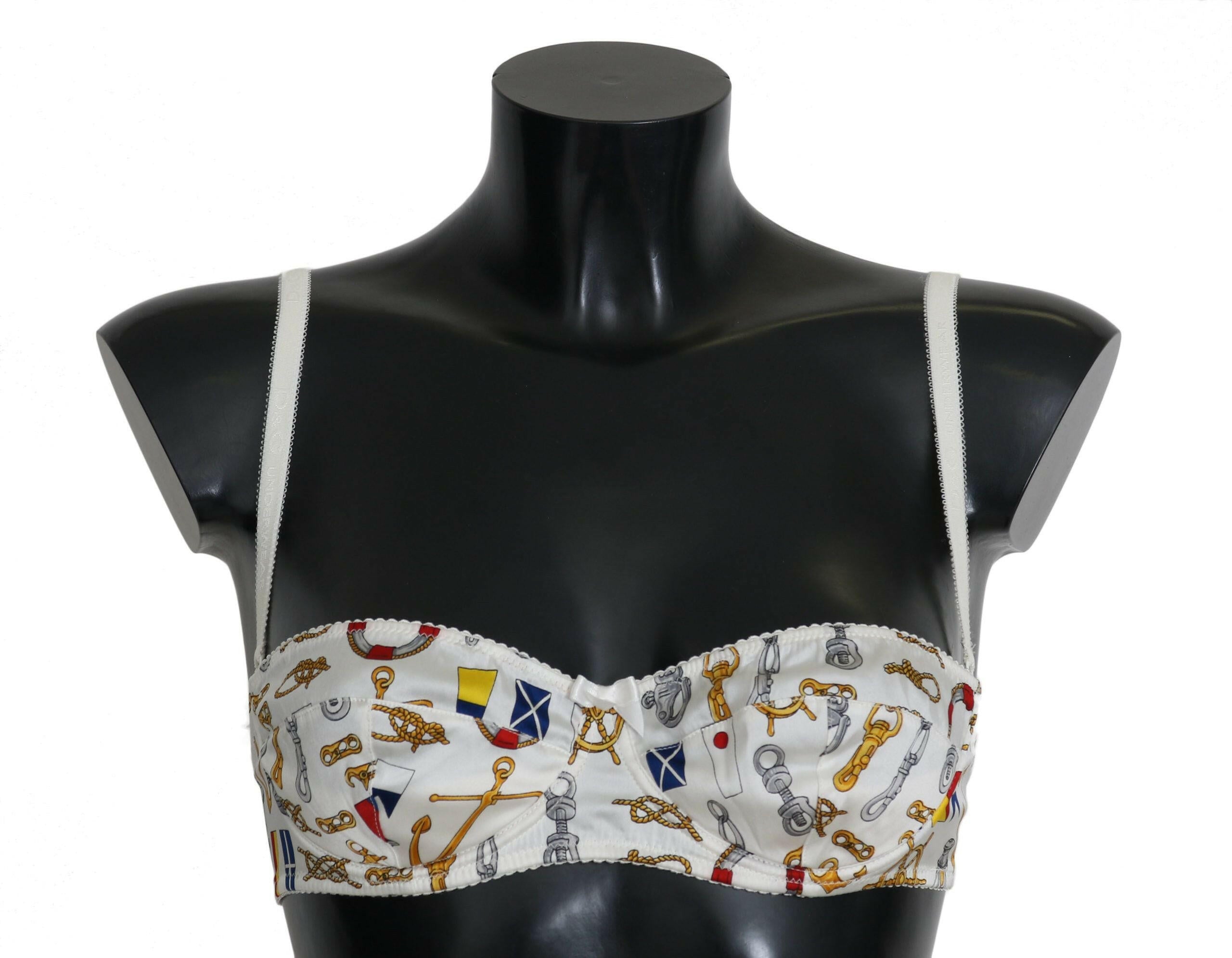 Dolce & Gabbana White Balconcino Sailor Print Underwear -   -  Dolce & Gabbana.