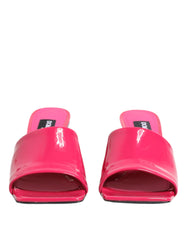 Dolce & Gabbana Pink Open Toe Block Heel Mules Sandals Shoes -   -  Dolce & Gabbana.