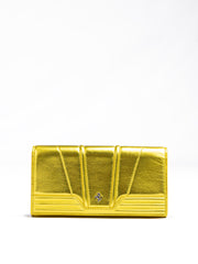 Ferrari Metal Yellow GT patent leather purse - - Ferrari.