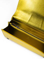 Ferrari Metal Yellow GT patent leather purse - - Ferrari.