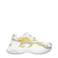 Versace Gold Fabric Low Tops - - Versace.