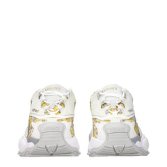 Versace Gold Fabric Low Tops - - Versace.