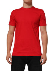 Dolce & Gabbana Red Goodluck 2023 Cotton Crew Neck T-shirt - - Dolce & Gabbana.