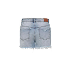Only Light Blue Cotton Short - - Only.