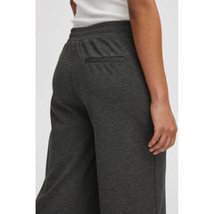 ICHI Gray Recycled Polyester Pant - - ICHI.