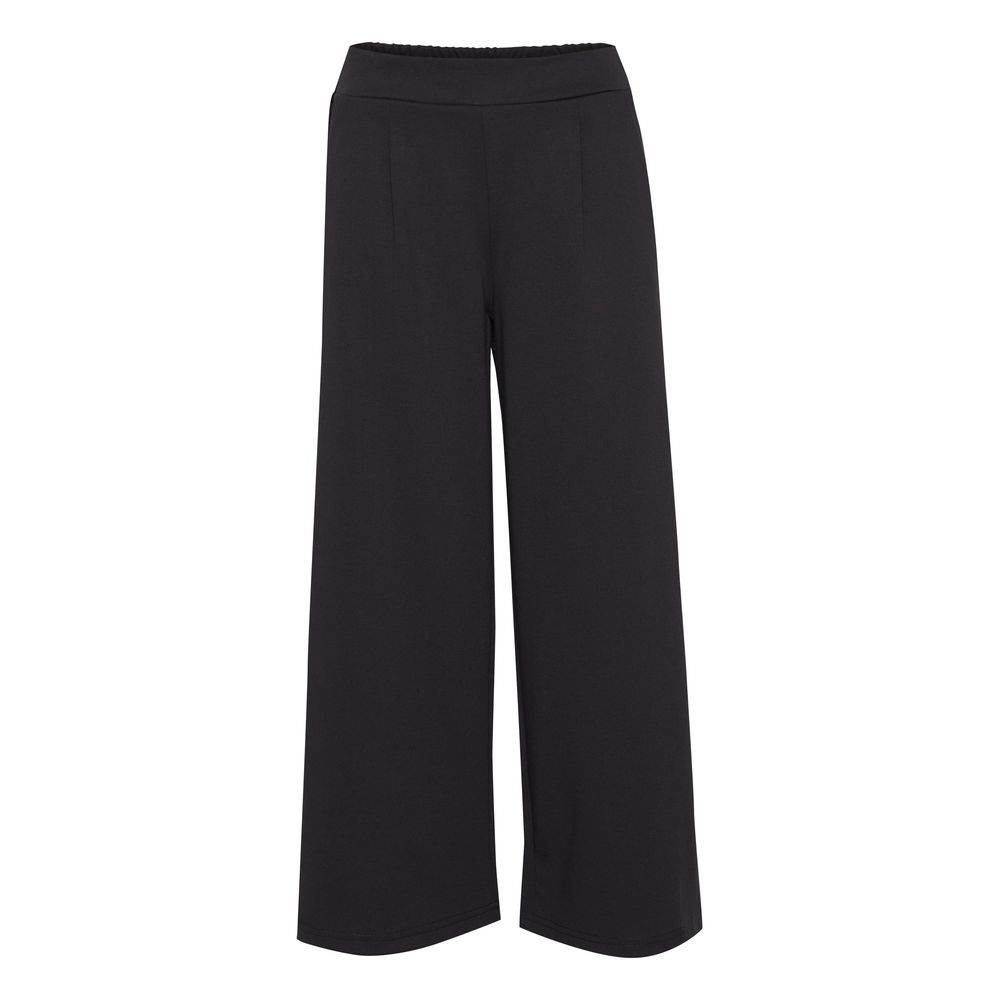 ICHI Black Recycled Polyester Pant - - ICHI.